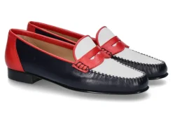 Damen Pascucci Slipper NAPPA blau/weiss/rot