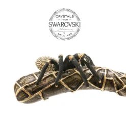 Damen Pasotti Schuhanzieher SPIDER GOLD SWAROVSKI