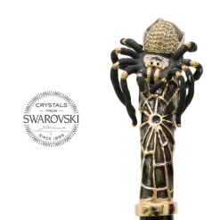 Damen Pasotti Schuhanzieher SPIDER GOLD SWAROVSKI