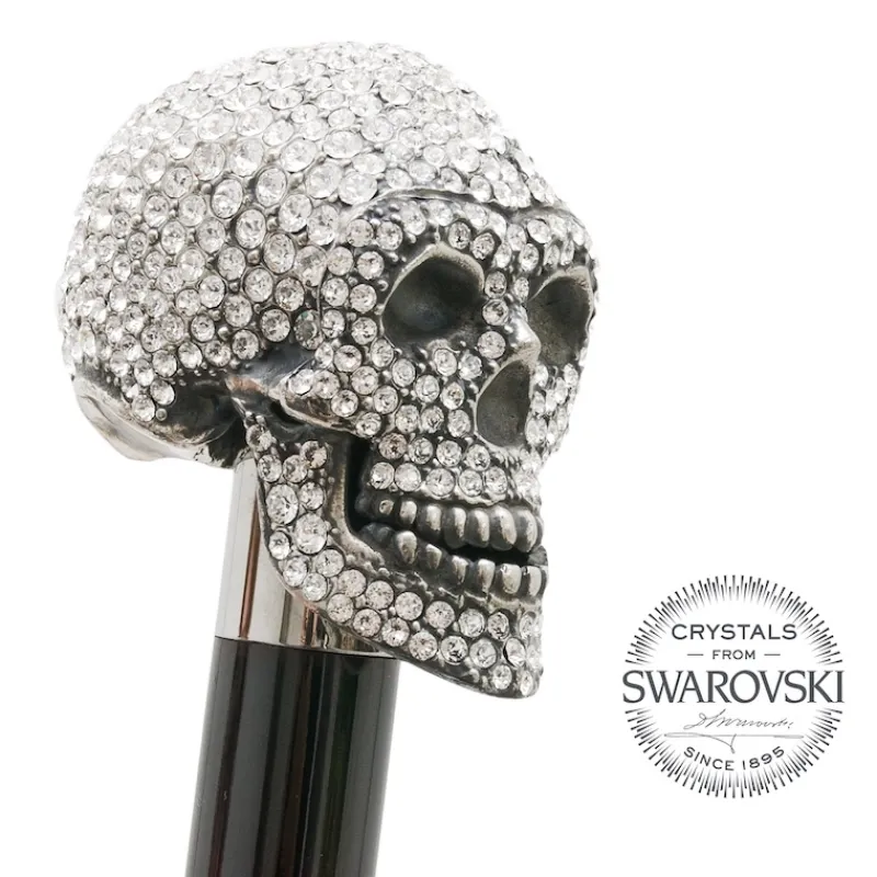 Damen Pasotti Schuhanzieher TESCHIO SWAROVSKI SILBER