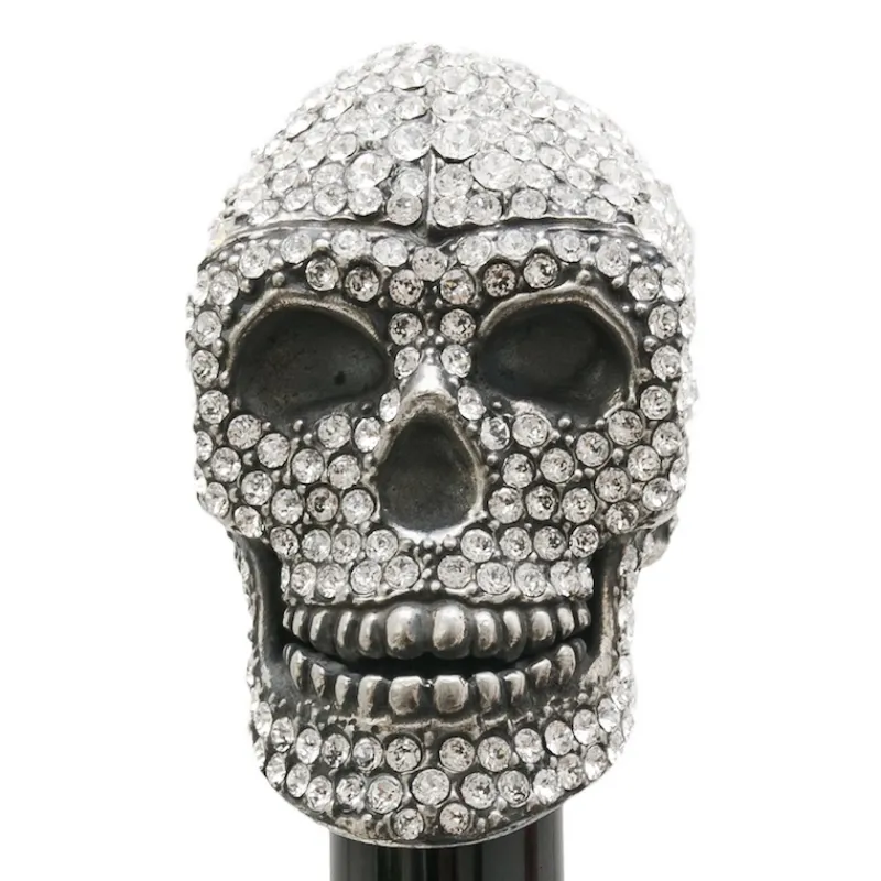 Damen Pasotti Schuhanzieher TESCHIO SWAROVSKI SILBER