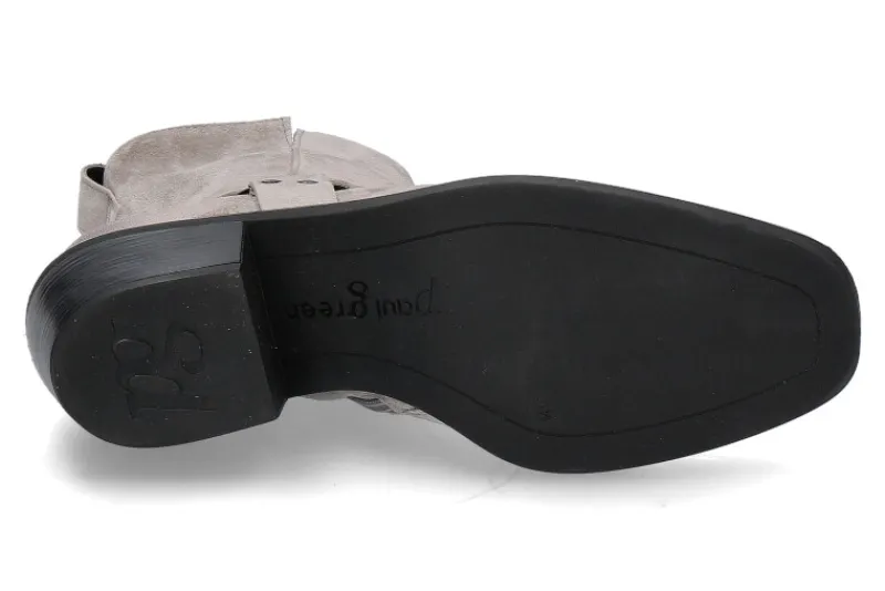 Damen Paul Green Biker- Boots SOFT SUEDE- stone/ grau