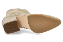 Damen Paul Green Cowboy Bootie SOFT SUEDE- grain beige