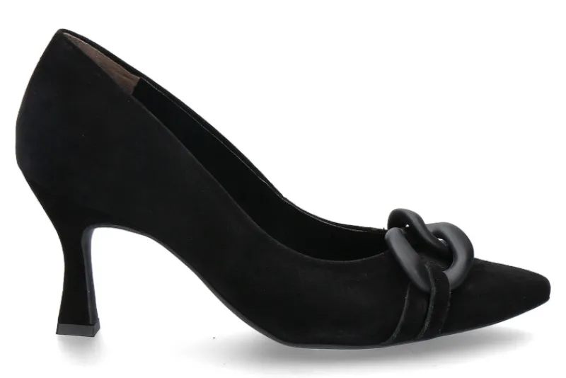Damen Paul Green Pumps SAMTZIEGE SCHWARZ