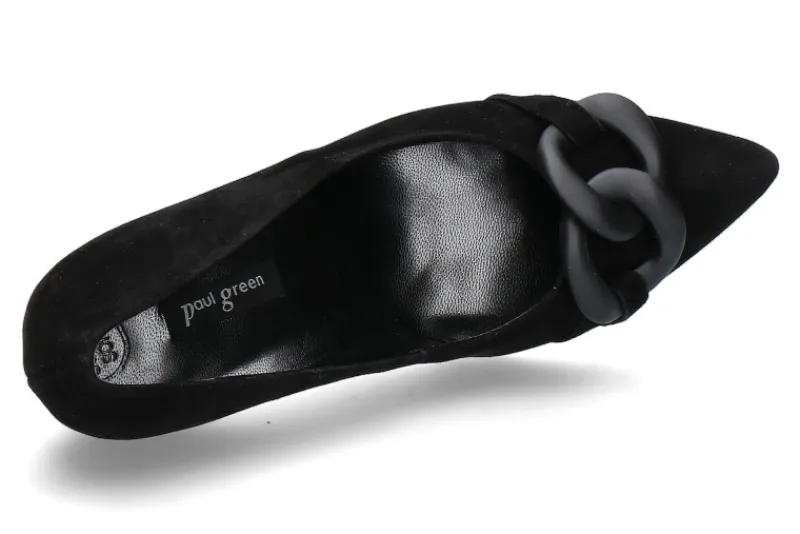 Damen Paul Green Pumps SAMTZIEGE SCHWARZ