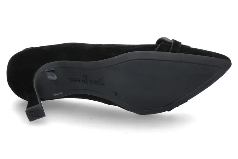 Damen Paul Green Pumps SAMTZIEGE SCHWARZ