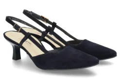 Damen Paul Green Slingpumps SAMTZIEGE- blau