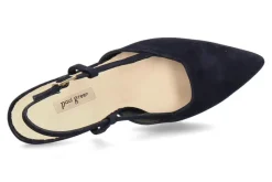 Damen Paul Green Slingpumps SAMTZIEGE- blau