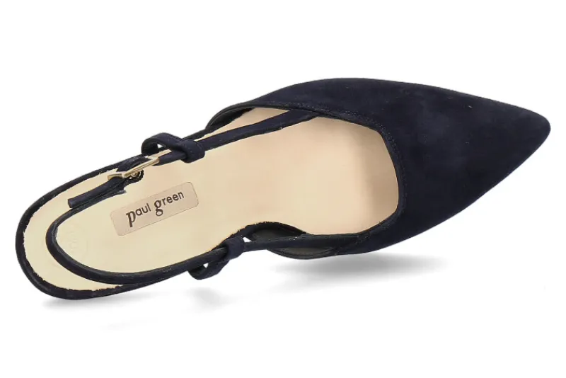 Damen Paul Green Slingpumps SAMTZIEGE- blau