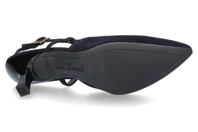 Damen Paul Green Slingpumps SAMTZIEGE- blau