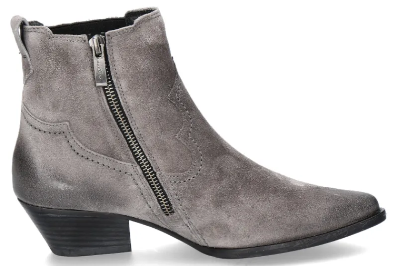 Damen Paul Green Western- Bootie SOFT SUEDE- titan grau