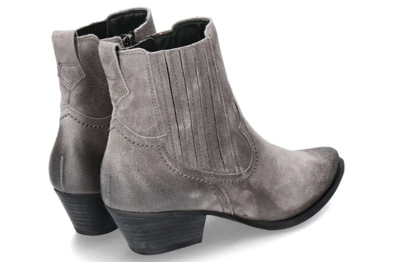 Damen Paul Green Western- Bootie SOFT SUEDE- titan grau