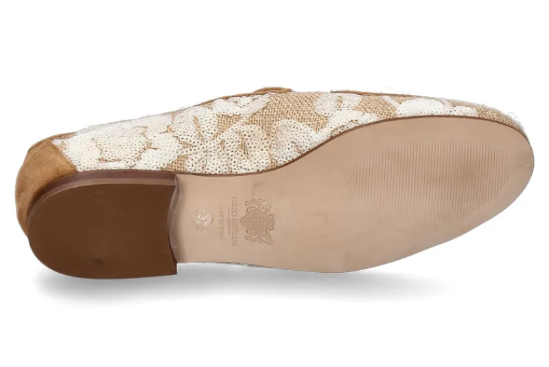 Damen Pedro Miralles Loafer FLORESA- texas beige white