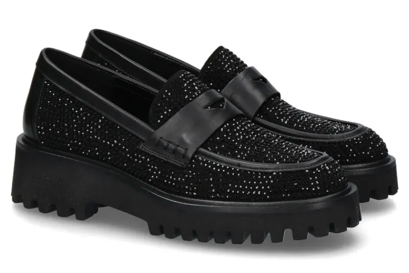 Damen Pedro Miralles Slipper SETA MONTANA NEGRO