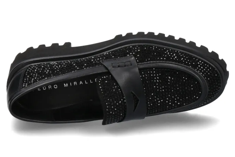 Damen Pedro Miralles Slipper SETA MONTANA NEGRO