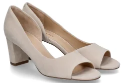 Damen Peter Kaiser Peep-Toe SUEDE SAND- beige
