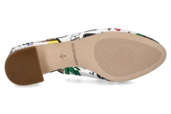 Damen Peter Kaiser Slingpumps NAPPA- white graffiti/weiss