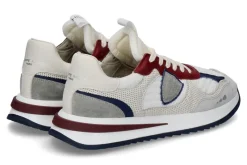 Herren Philippe Model Herren- Sneaker OLYMPIQUE FANCY POP'70- blanc/bordeau
