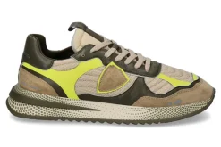 Herren Philippe Model Herren- Sneaker OLYMPIQUE FANCY RESAU neon/militaire