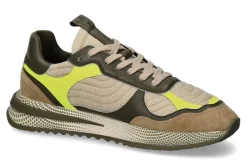 Herren Philippe Model Herren- Sneaker OLYMPIQUE FANCY RESAU neon/militaire