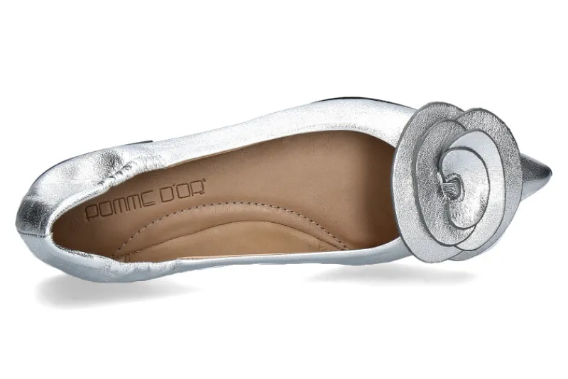 Damen Pomme D'Or Pomme d' Or Ballerina INGRID LAMINATO- agrento/silber