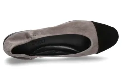 Damen Pomme D'Or Ballerina GIORGIA CAMOSCIO- schwarz/taupe
