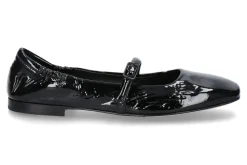 Damen Pomme D'Or Riemenballerina EMILY NAPLAK- nero/schwarz
