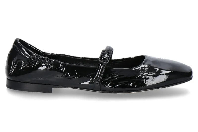 Damen Pomme D'Or Riemenballerina EMILY NAPLAK- nero/schwarz