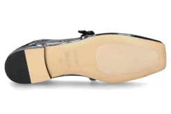 Damen Pomme D'Or Riemenballerina EMILY NAPLAK- nero/schwarz