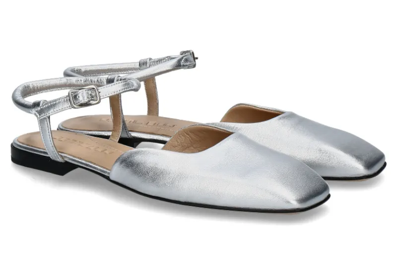 Damen Pomme D'Or Slingballerina EMILY LAMINATO- angent/silber