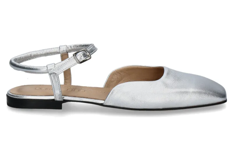 Damen Pomme D'Or Slingballerina EMILY LAMINATO- angent/silber