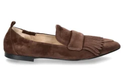 Damen Pomme D'Or Slipper CAMOSCIO ESPRESSO CUOIO NERO