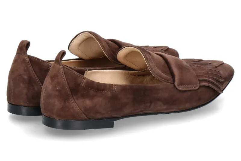 Damen Pomme D'Or Slipper CAMOSCIO ESPRESSO CUOIO NERO