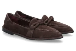 Damen Pomme D'Or Slipper GRACE CAMOSCIO- coffee/dunkelbraun