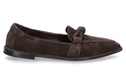 Damen Pomme D'Or Slipper GRACE CAMOSCIO- coffee/dunkelbraun