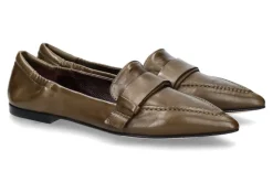 Damen Pomme D'Or Slipper INGRID GLOVE MILITARY/ CUOIO NERO