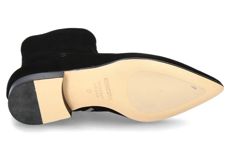 Damen Pomme D'Or Stiefelette CAMOSCIO NERO 2131