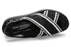 Damen Pons Quintana Keilsandale PADOVA vira negro bianco