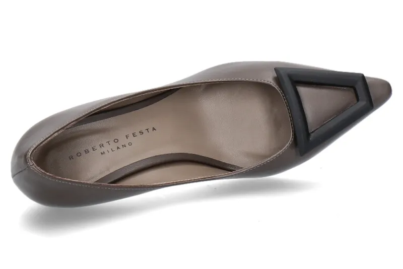 Damen Roberto Festa Pumps MOON NAPPA- asfalto
