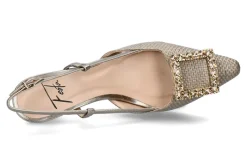 Damen Roberto Festa Slingpumps STEFI Raffia lino Luxor bronze