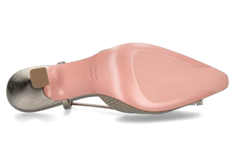 Damen Roberto Festa Slingpumps STEFI Raffia lino Luxor bronze