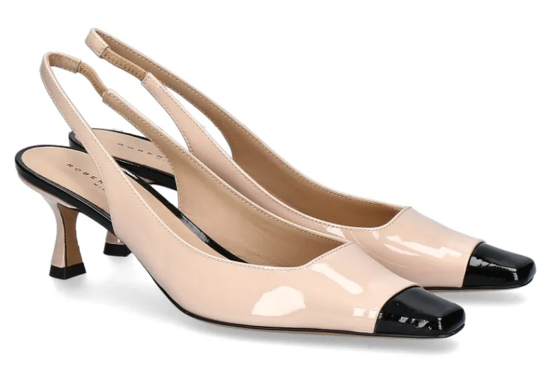 Damen Roberto Festa Slingpumps OVIEDO VERNICE NUDE NERO