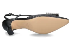 Damen Roberto Festa Slingpumps RAFFIA NERO NAPPA NERO