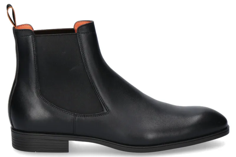 Herren Santoni Chelsea Boot NAPPA NERO- schwarz