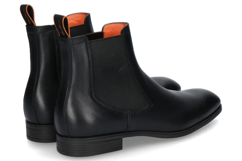 Herren Santoni Chelsea Boot NAPPA NERO- schwarz