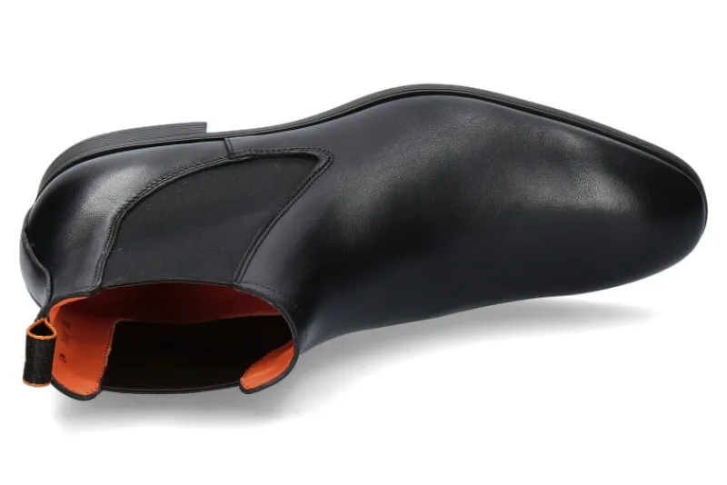 Herren Santoni Chelsea Boot NAPPA NERO- schwarz