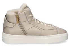 Damen Santoni Damen- Mid- Cut Sneaker gefüttert NAPPA BEIGE