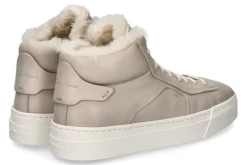 Damen Santoni Damen- Mid- Cut Sneaker gefüttert NAPPA BEIGE