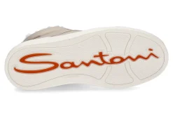 Damen Santoni Damen- Mid- Cut Sneaker gefüttert NAPPA BEIGE