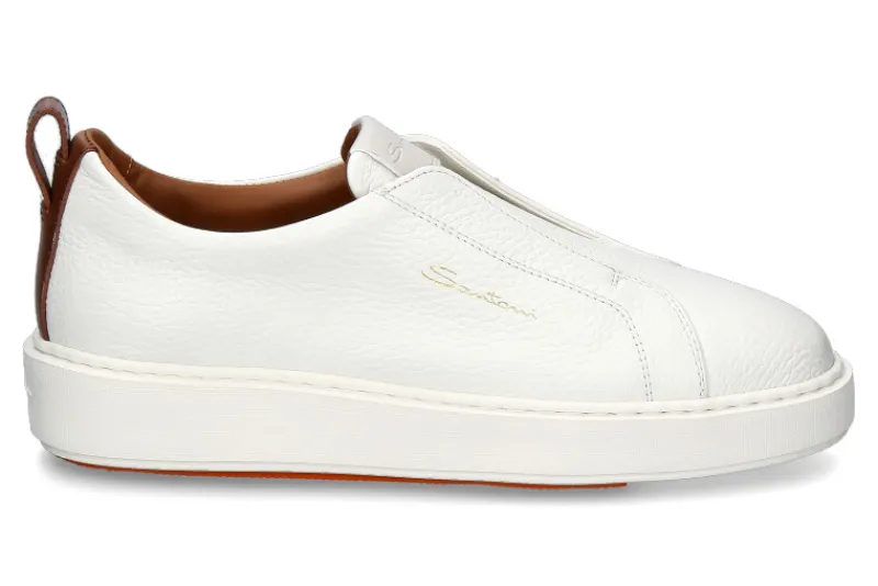 Damen Santoni Damen- Slip-On CLEANIC SOFT- bianco